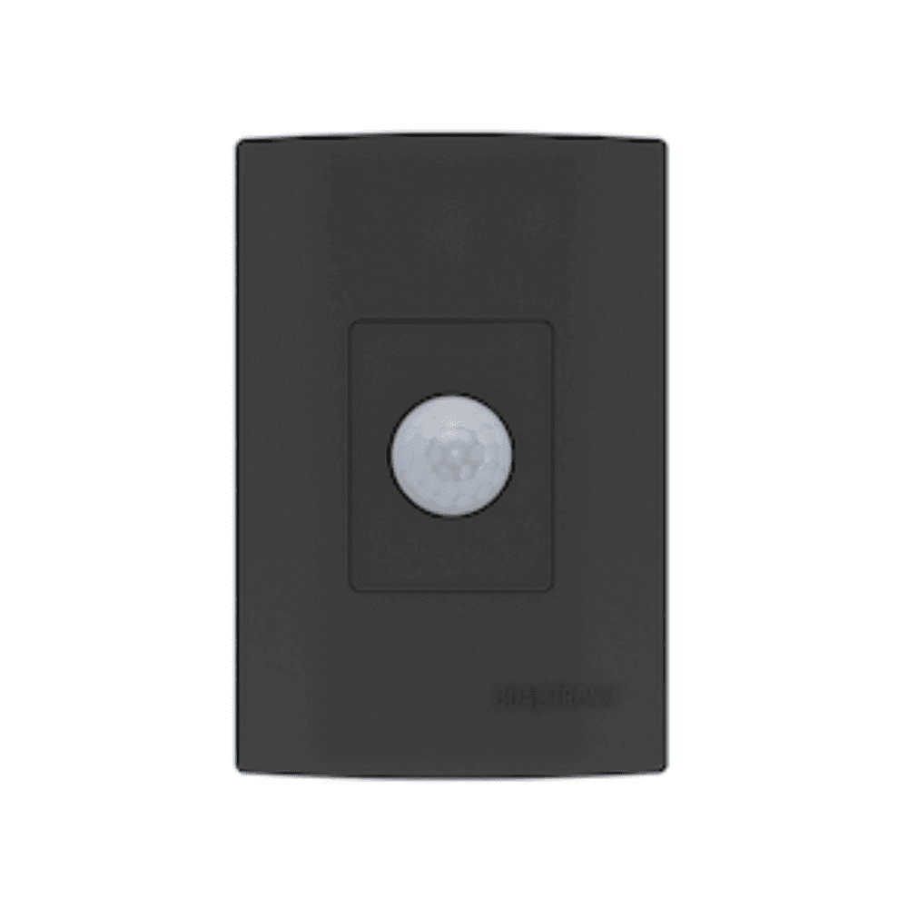 Sensor De Presença 180° C/ Fotocélula E 6 Funções Preto