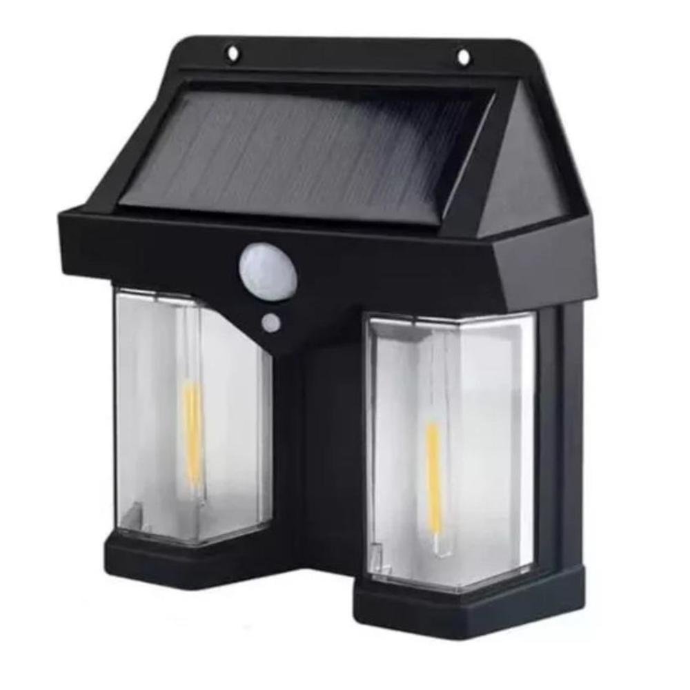 Luz De LED Arandela Solar Parede Rústica Sensor De Presença Bm-8529