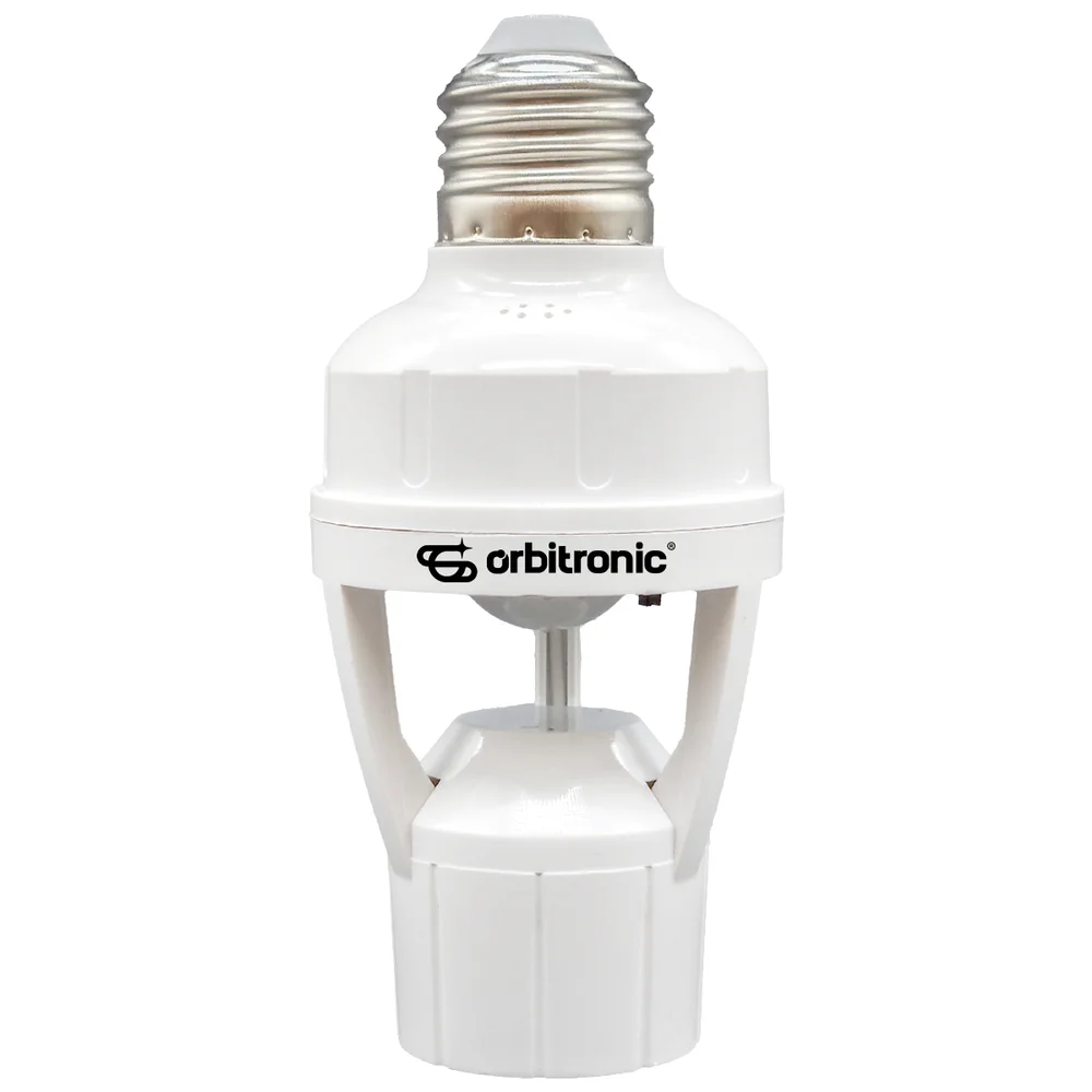 Sensor De Presença P/lâmpada Soquete E27 C/fotocélula Orbitronic