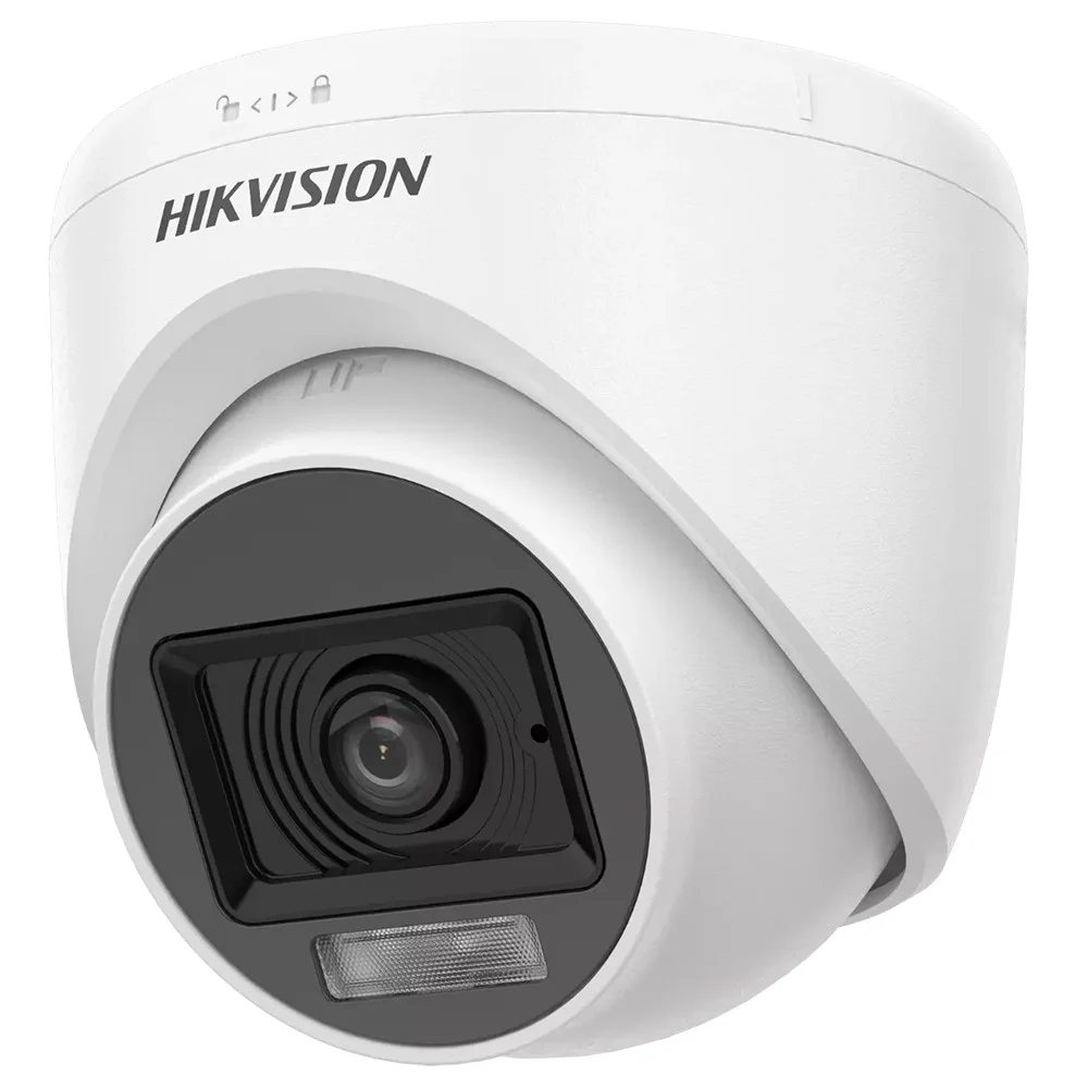 Câmera De Segurança Hikvision Ds-2ce76d0t-lpfs, Turret 2mp, FHD, 2.8mm