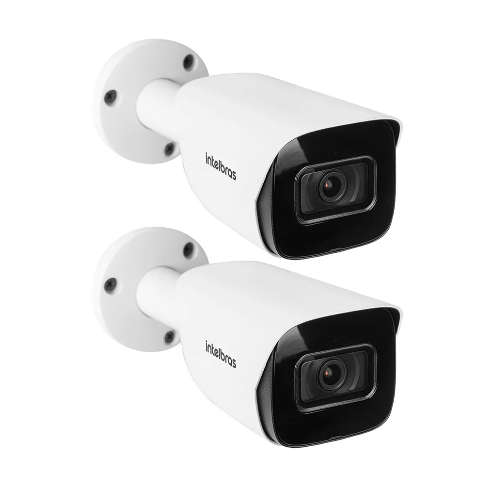 Kit 2 Câmeras Ip 2 Megapixels 40m Inteligência Artificial Vip 3240 B Ia Intelbras