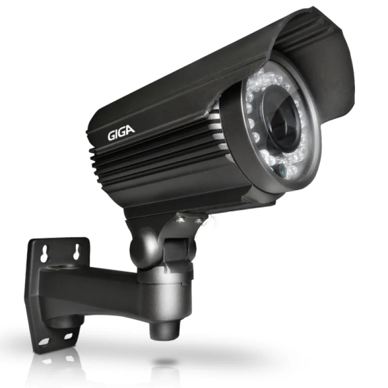 Camera Infra Vermelho Cftv 1/3 Sony Exmor 40m 4mm Tubular Chumbo Giga Gshd40t4