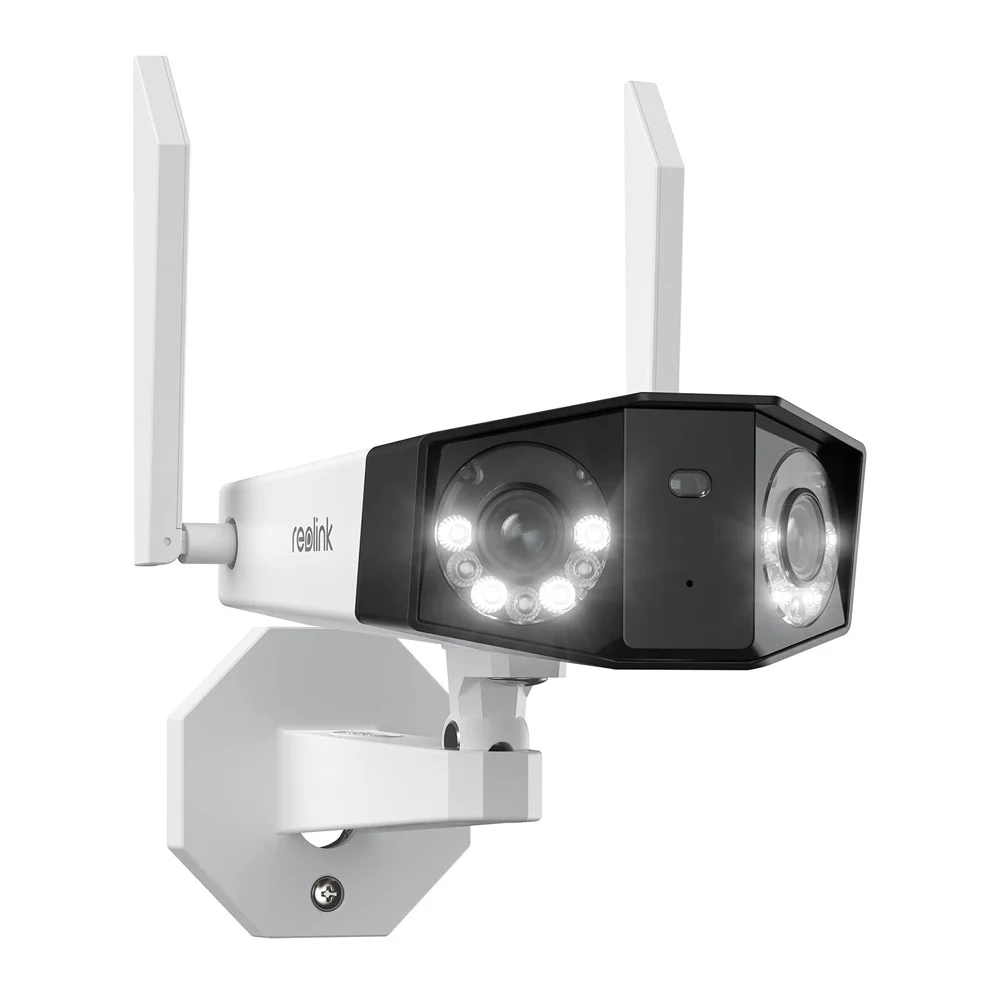 Câmera Segurança Reolink Duo2 4k Wifi Lente Dupla Branca
