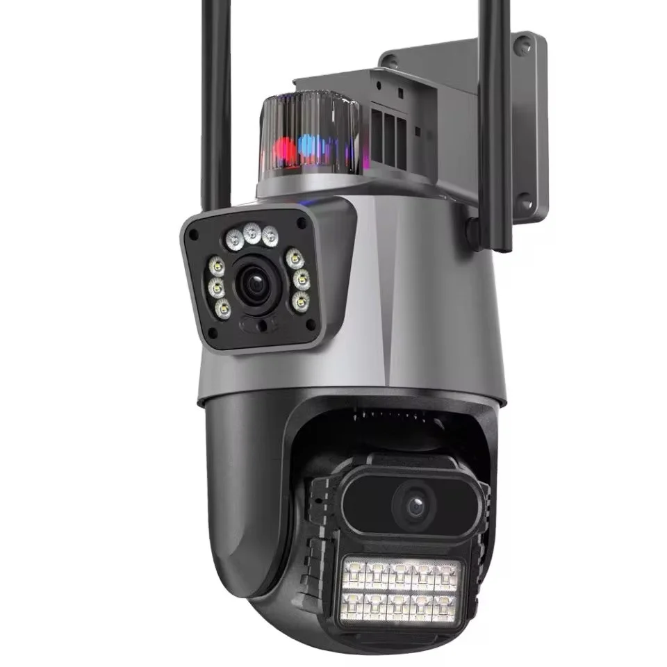 Câmera Ip Wi-fi 360° Controle Ptz Visão Noturna Lente Dupla Leboss Lb-ca245