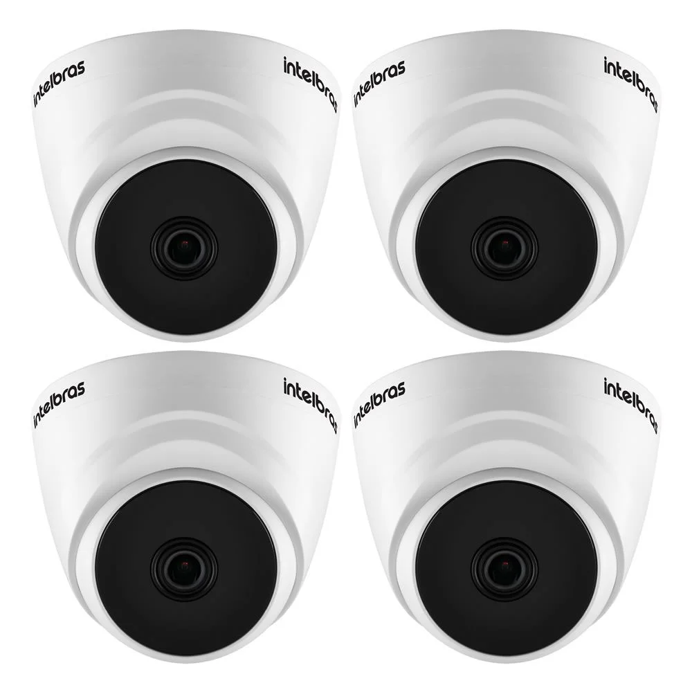 Kit 4 Câmeras Hdcvi Lite 2 Megapixels Full Hd 2.8mm 20m Vhl 1220 D Intelbras