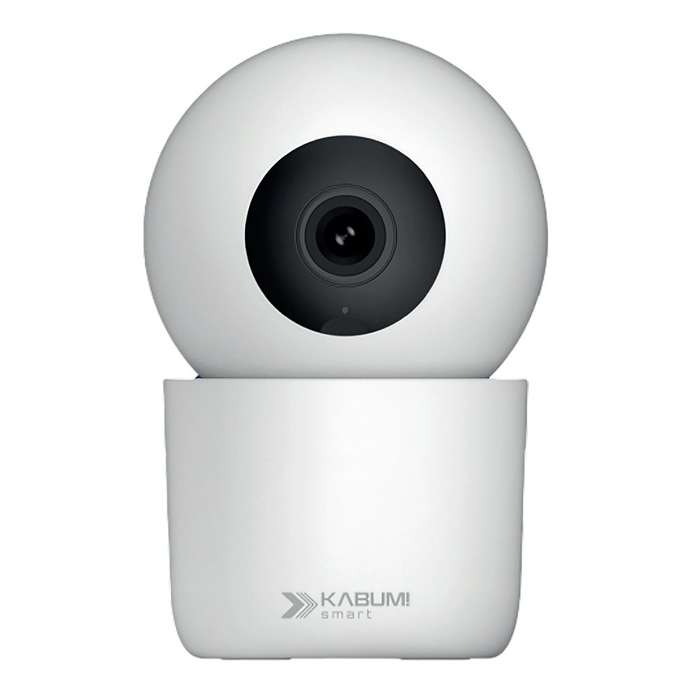 Câmera Interna KABUM! smart Sentinela 360°, Detecção IA, Visão Noturna, Áudio Bidirecional, App KABUM! smart - KSSG002