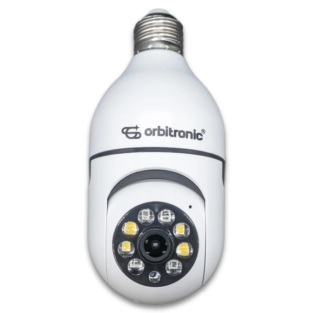 Camera Segurança Panoramica Lampada Wifi Espia C/rastreio Orb777 Orbitronic