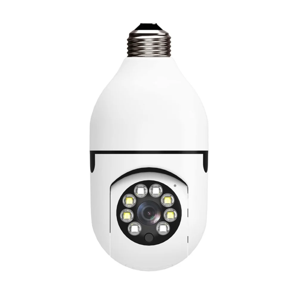 Câmera Ip Lâmpada Wifi Full Hd Visão Noturna 360°
