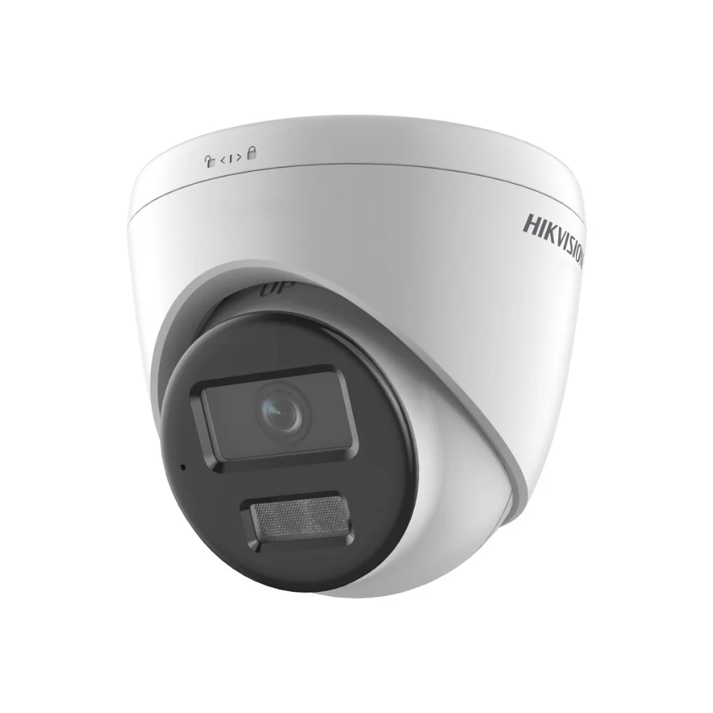 Câmera De Segurança Ip Dome 2mp Com Visão Noturna E Áudio Hikvision Ds-2cd1321g2-liu 2.8mm