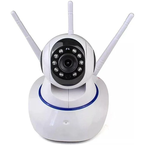 Câmera Ip 3 Antenas Wifi Wireless 3ª Geração Visão Noturna