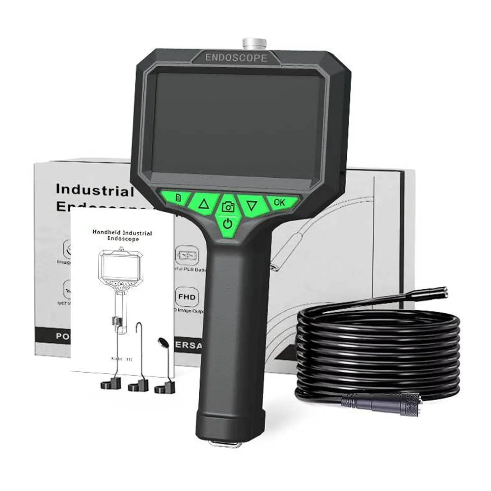 Mini Camera De Inspeção Grava Video E Tira Foto Sonda Semi Rigida 10m Boroscopio Recarregavel Endoscopio 1080p