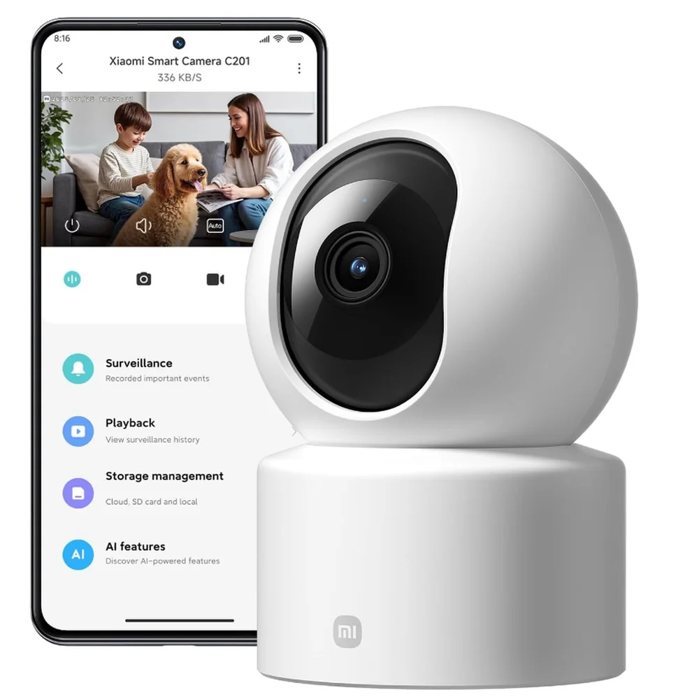 Câmera Inteligente Xiaomi Smart Camera C201 Full Hd 1080p Wi-fi 360°