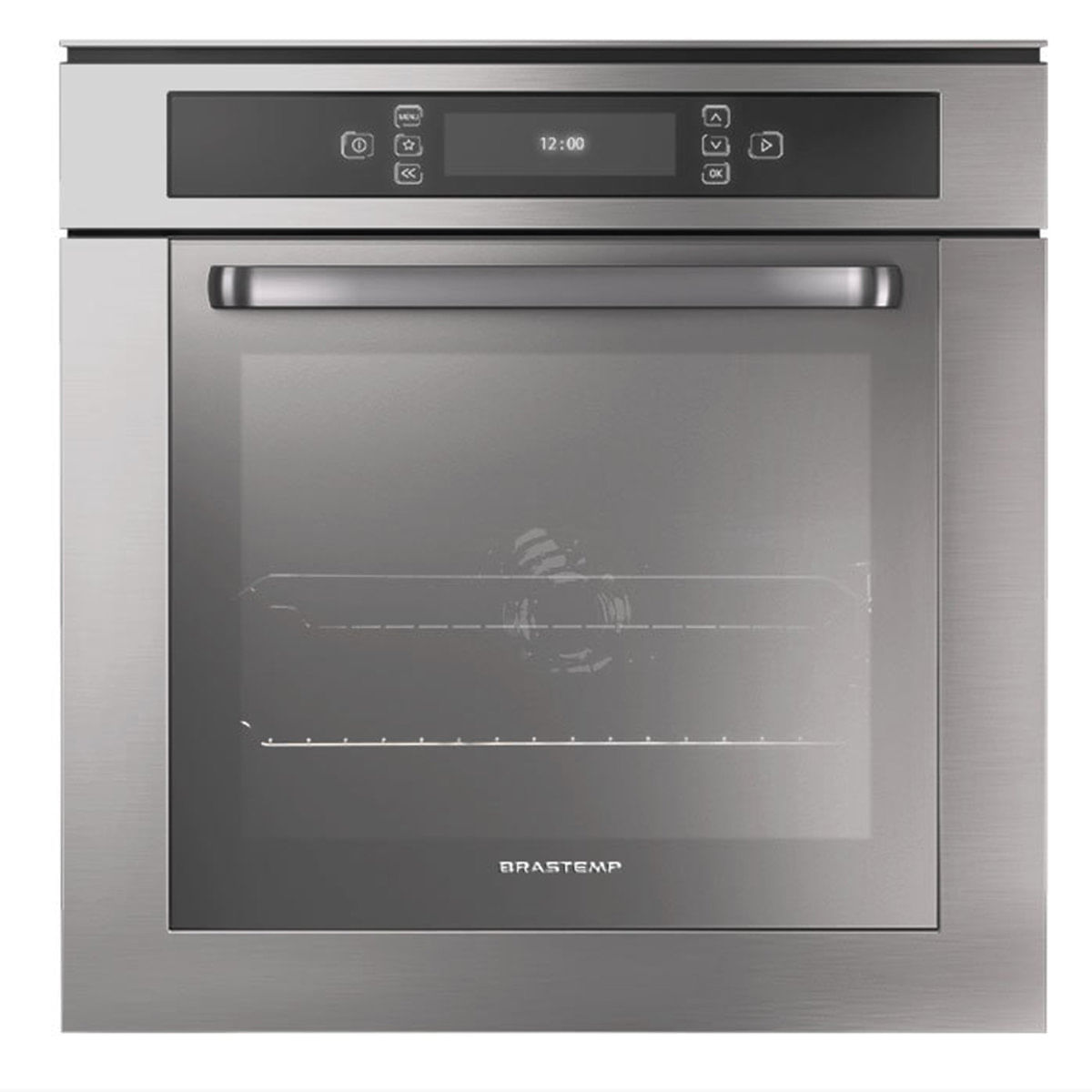 Forno de embutir elétrico Brastemp 67 litros cor inox - BO260AR