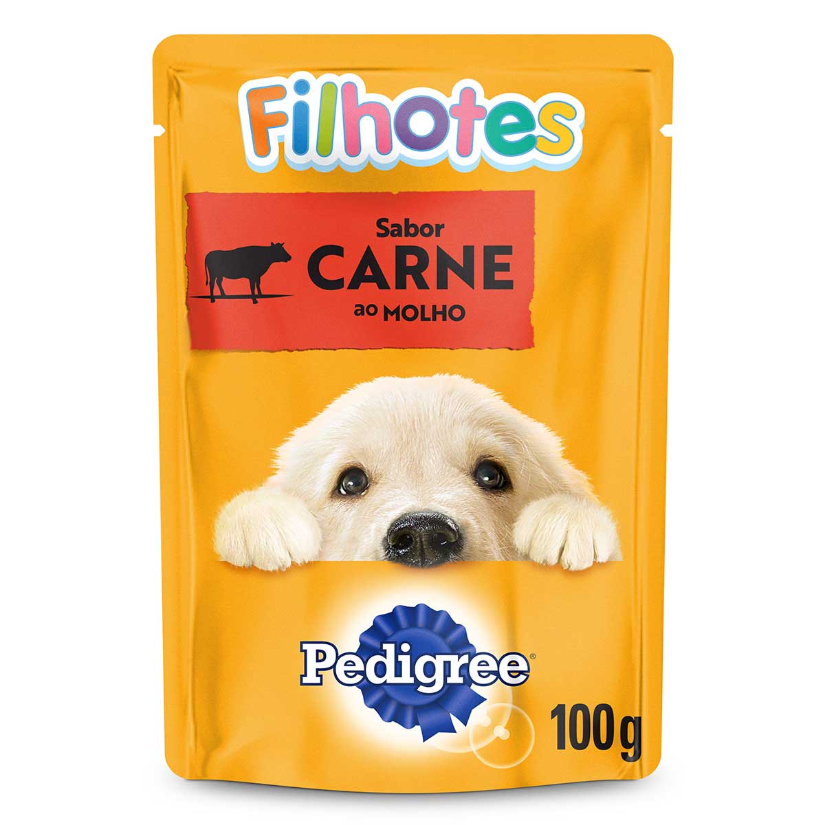 Ração Úmida Pedigree Sachê Carne ao Molho para Cães Filhotes 100 g