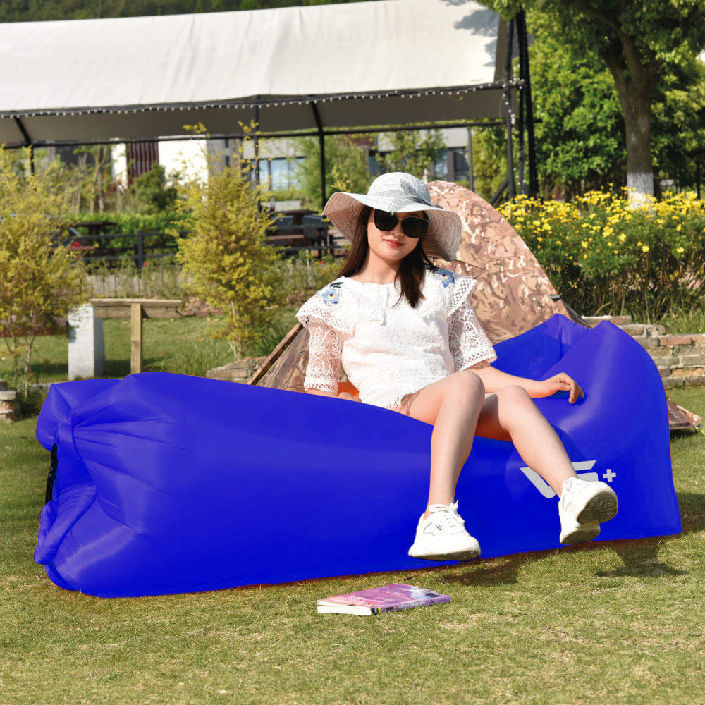 Sofá De Ar Inflável Camping Saco De Dormir Vg+
