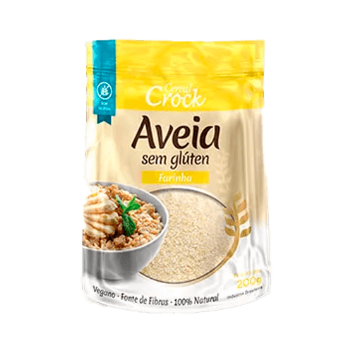 Farinha De Aveia Sem Glúten Leve Crock 200g