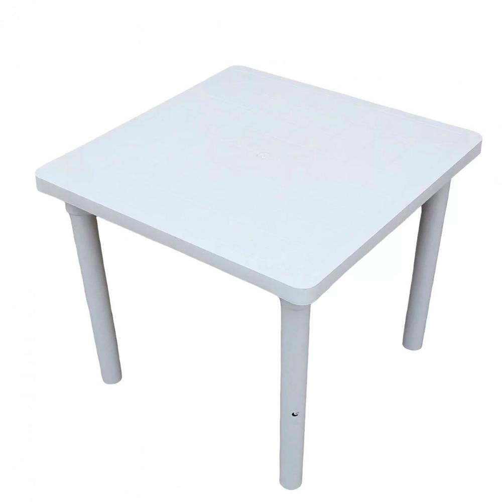 Mesa Branca Quadrada Desmontável 83 Cm - Gibafer