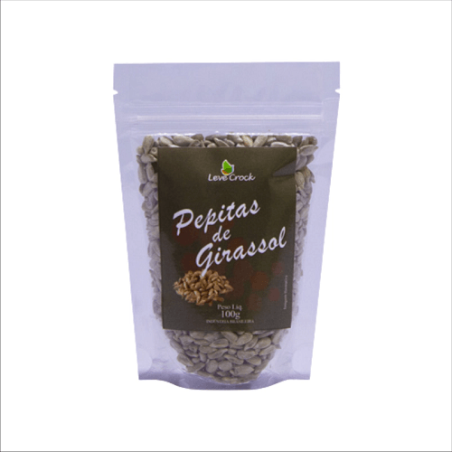 Semente (pepita) De Girassol Crua Leve Crock 100g