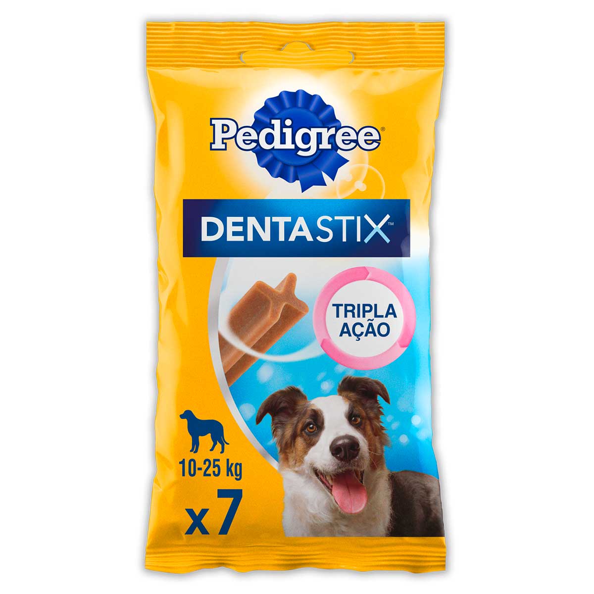 Petisco Pedigree Dentastix Cuidado Oral Para Cães Adultos Raças Médias 7 Sticks