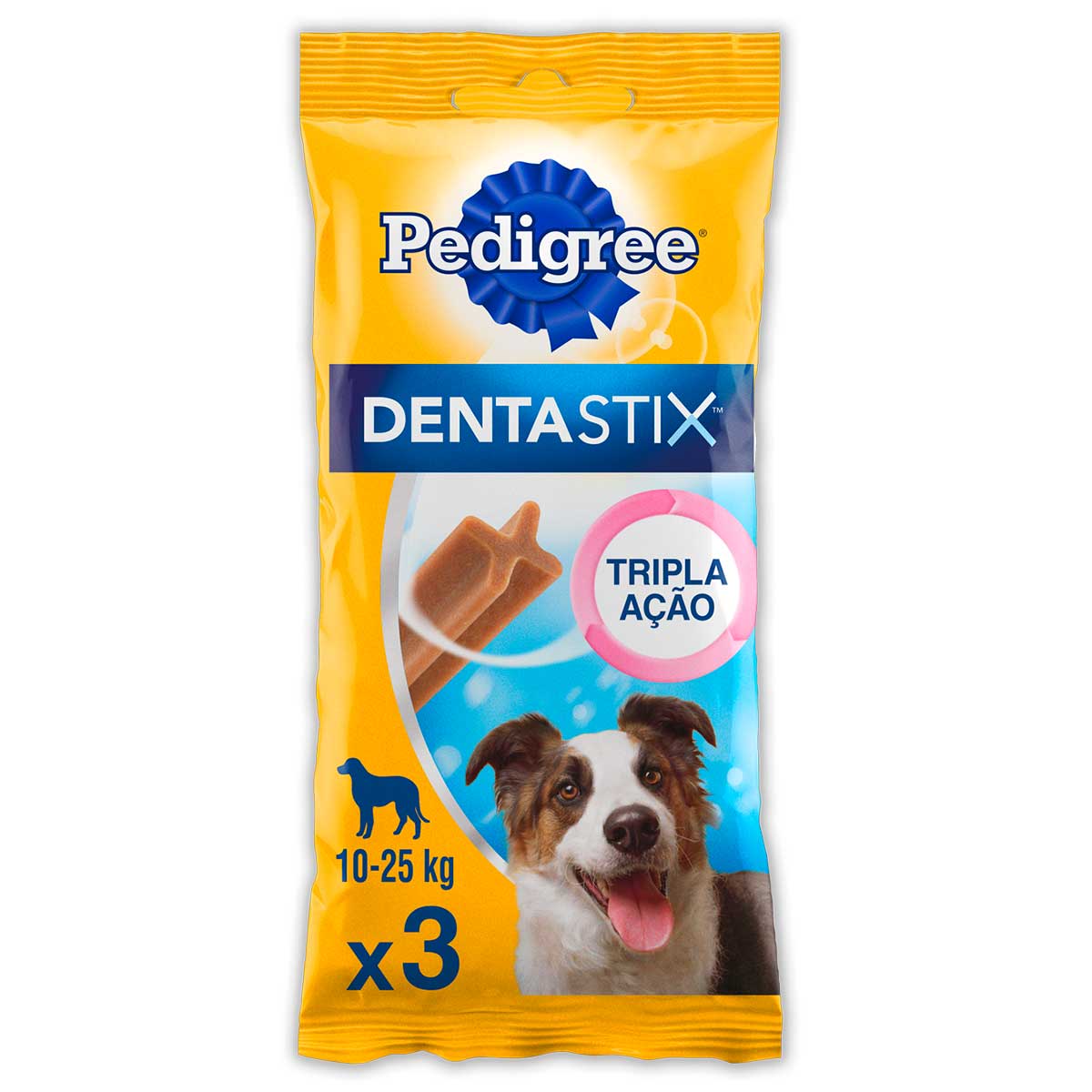 Petisco Pedigree Dentastix Cuidado Oral Para Cães Adultos Raças Médias 3 Sticks