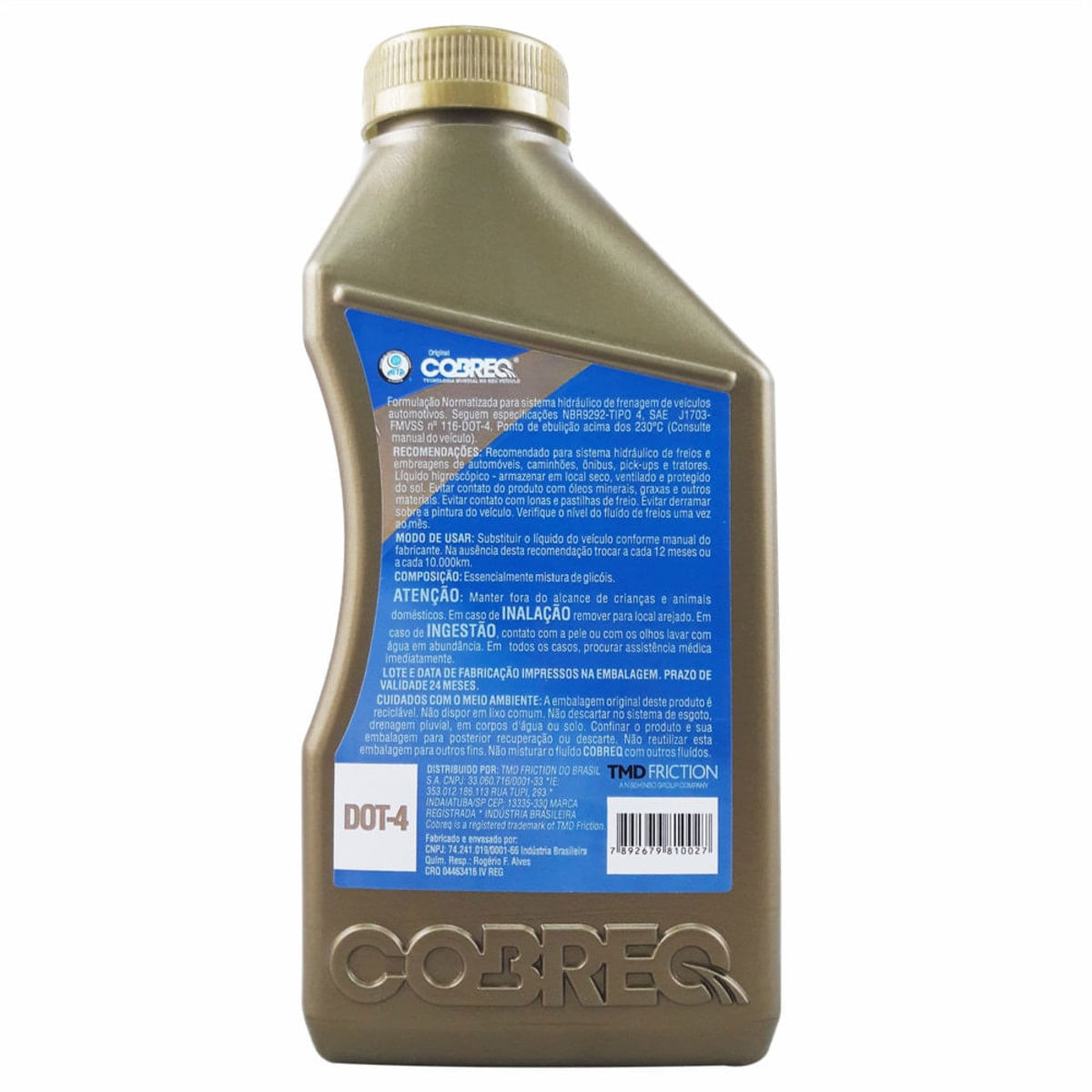 Óleo de Freio Dot4 Cobreq 500ml