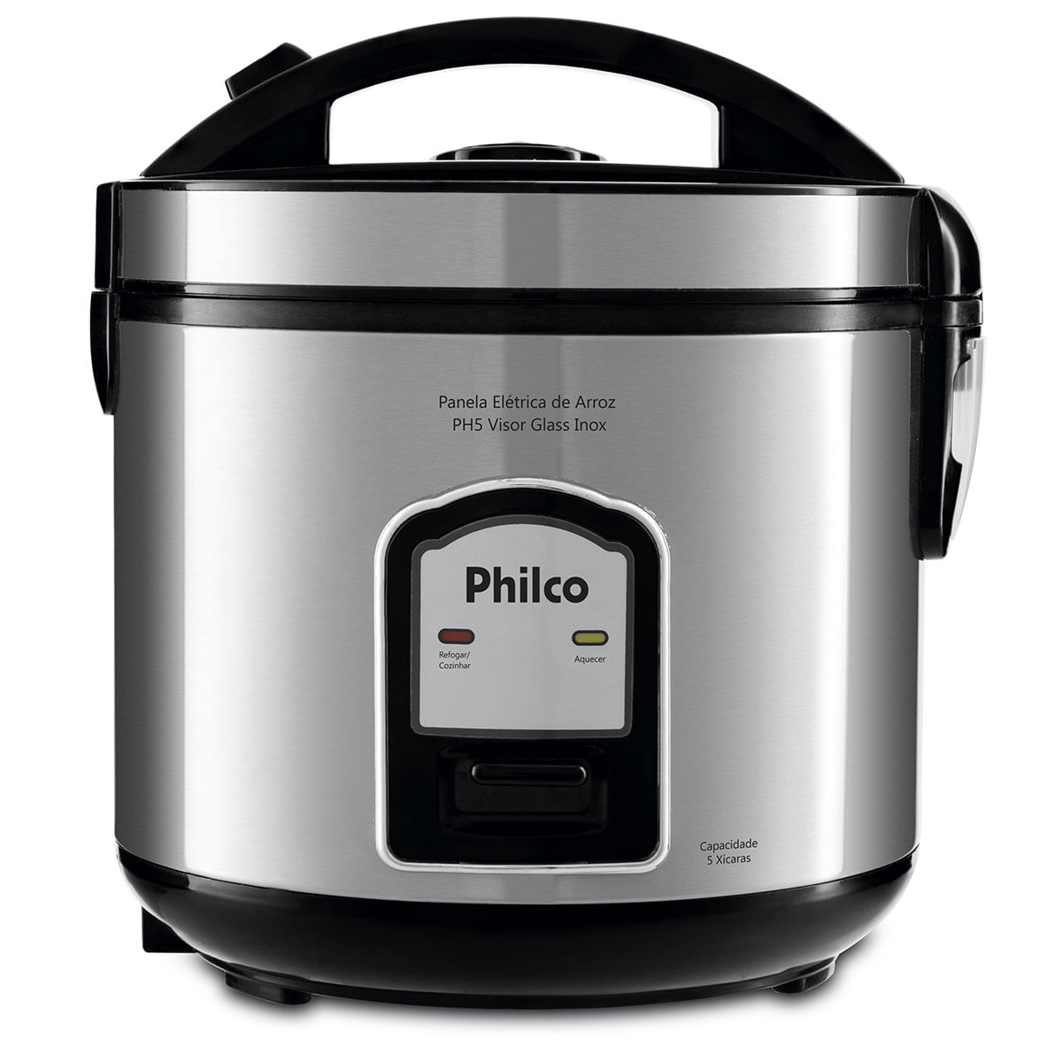 Panela De Arroz 5 Xícaras Ph5p Visor Glass Inox 220V