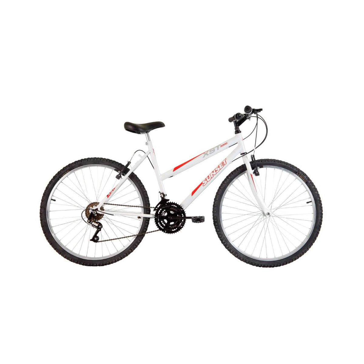 Bicicleta Aro 26 TK3 18 Marchas Modelo TB XST Branca