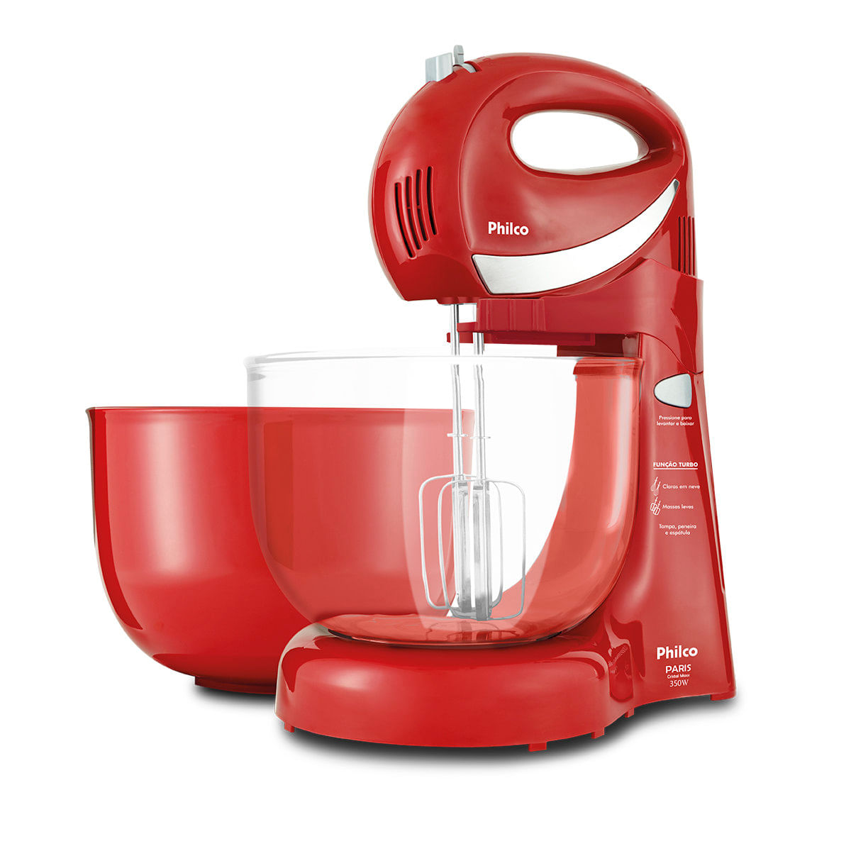 Batedeira Philco Paris Cristal Maxx Vermelha 220V