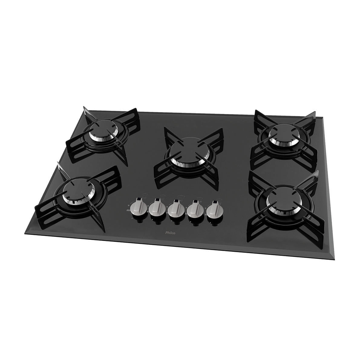 Cooktop Gás Philco 5 Bocas Preto Cook Chef Bivolt