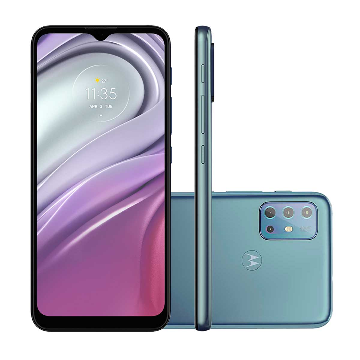 Smartphone Motorola Moto G20 64GB Azul 4G Tela 6.5" Câmera Quádrupla 48MP Selfie 13MP Android 11