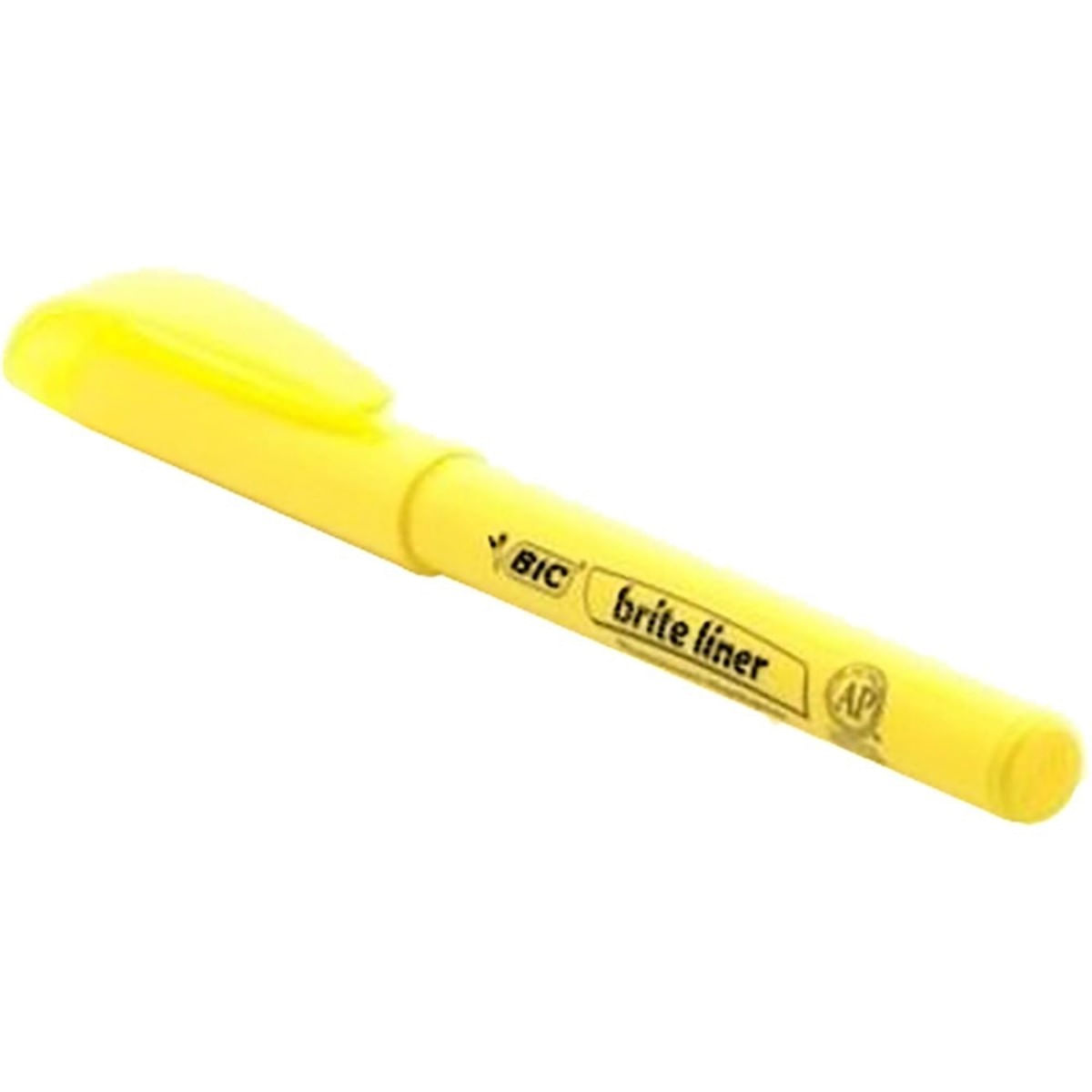 Marcador de Texto Fluorescente Amarelo Brite Liner  Bic