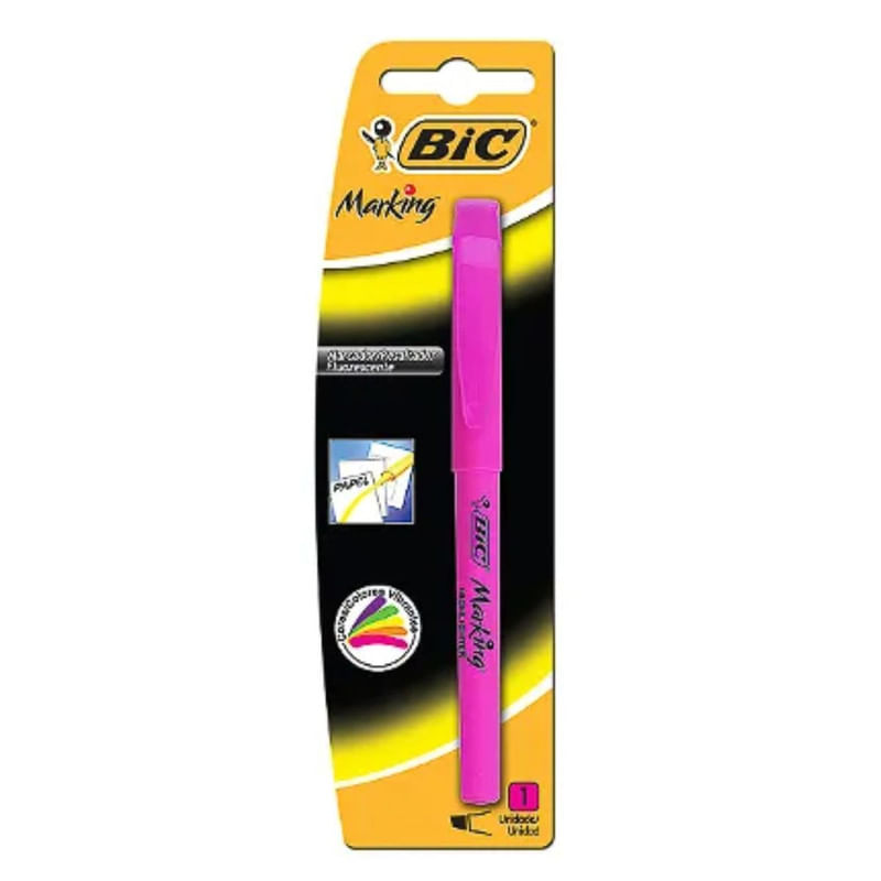 Marca Texto Bic Marking Brite Rosa