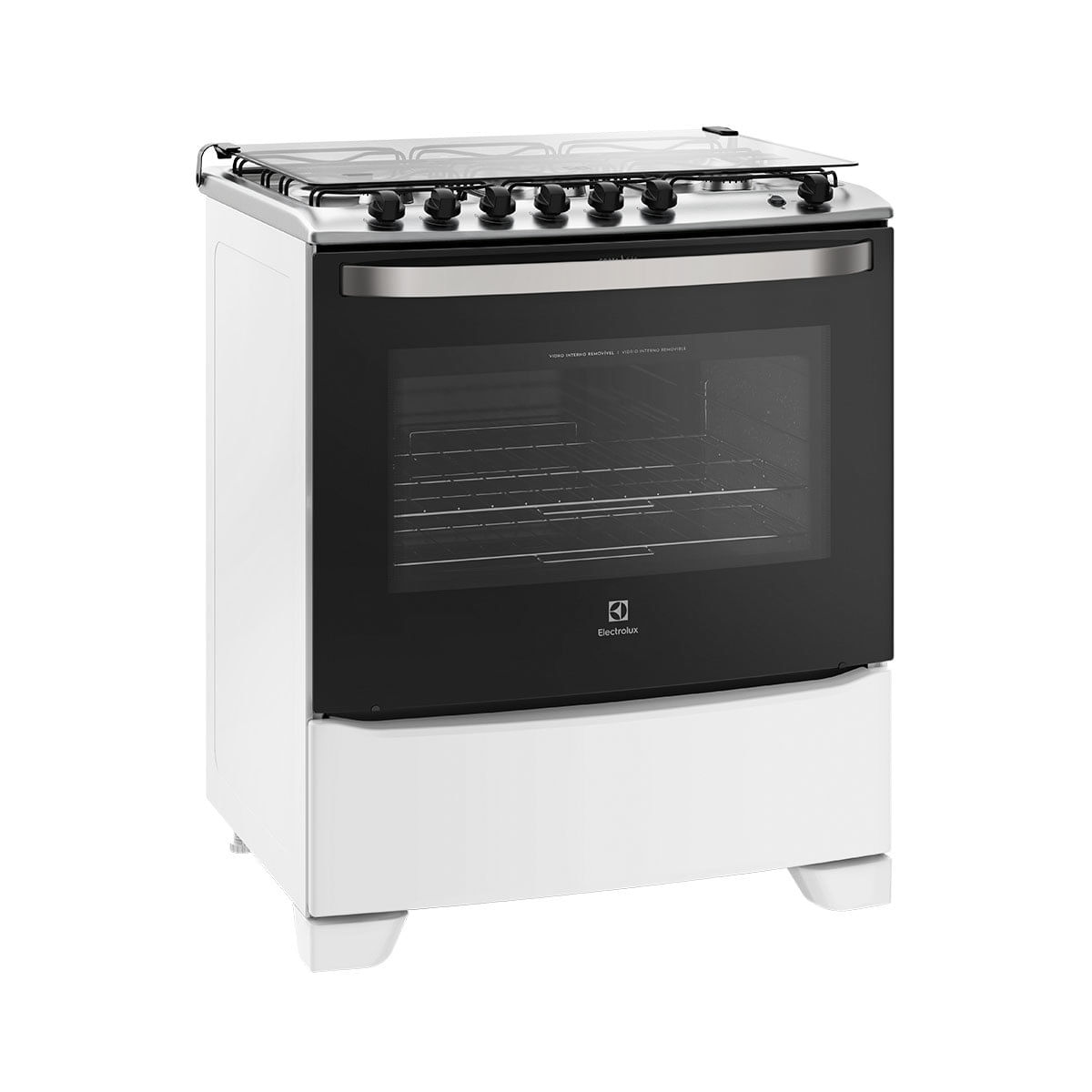Fogão de Piso 6 Bocas Branco Electrolux 76UB6 Bivolt