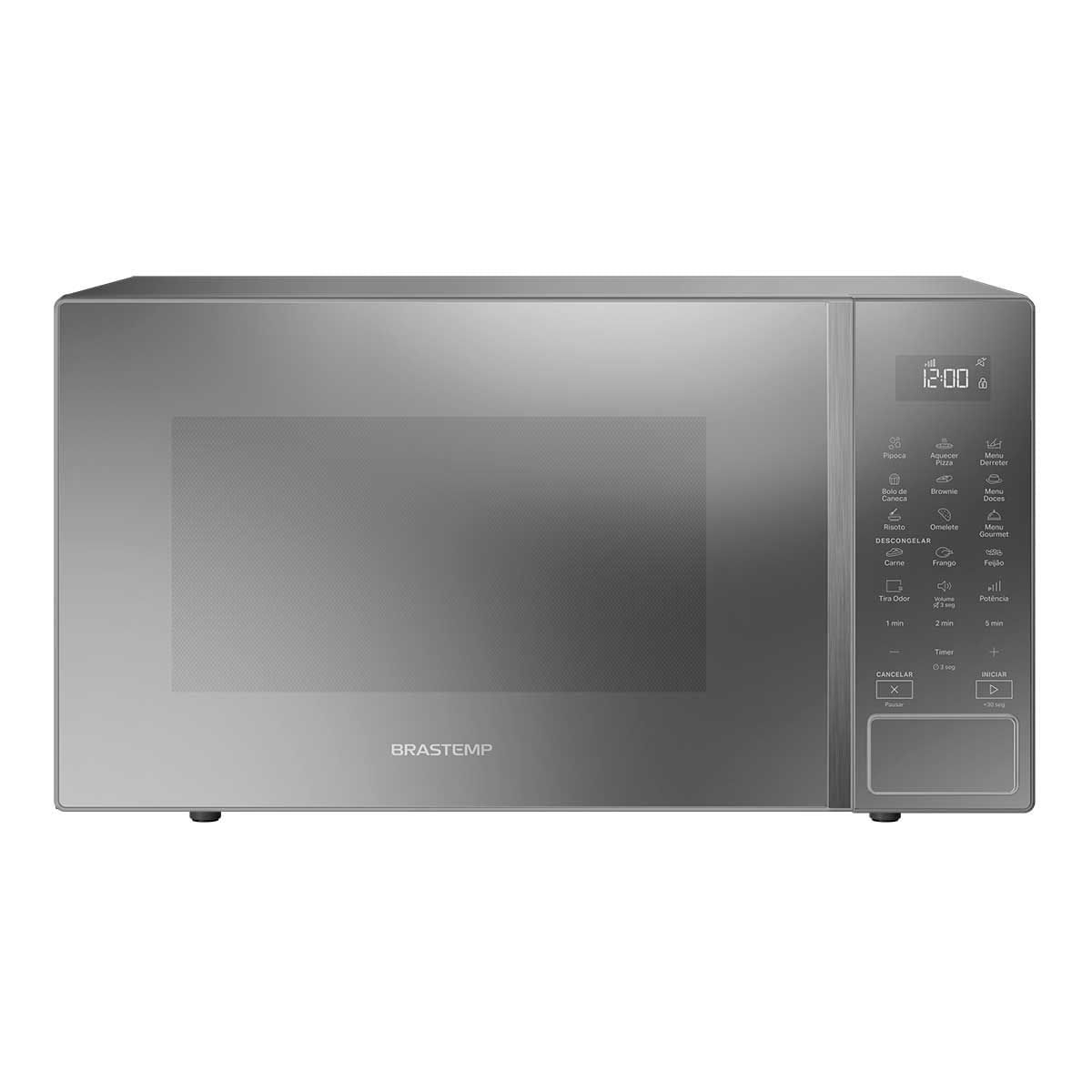 Micro-ondas Brastemp Mesa 32 Litros Espelhado com Menu Gourmet BMS46AR 110V