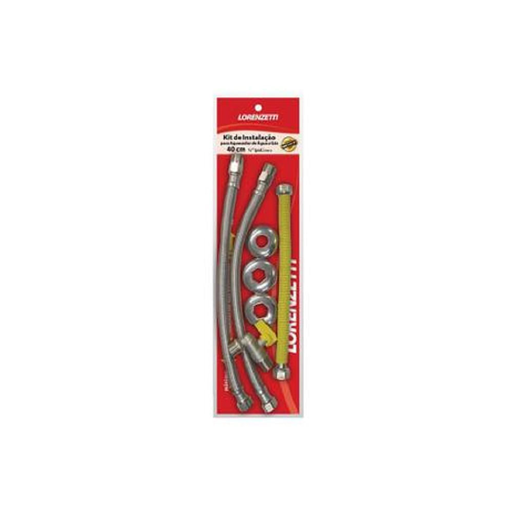 Kit de Instalação para Aquecedor Lorenzetti 1/2X 1/2X 40cm