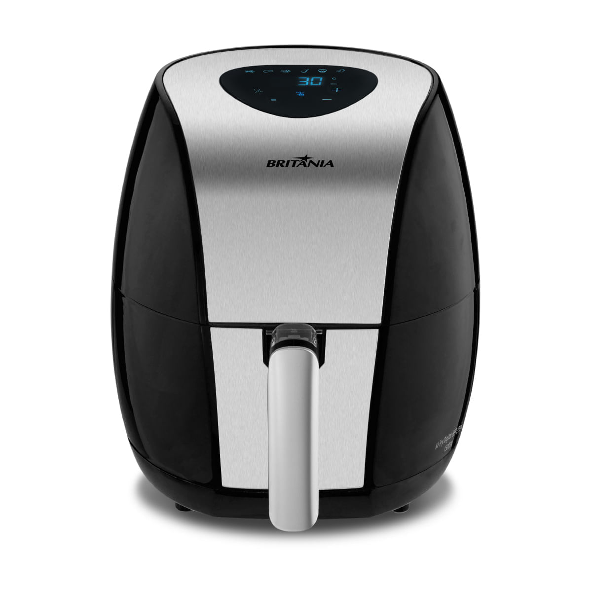 Fritadeira Sem Óleo Air Fryer Digital Britânia BFR20PI 4 Litros Preta