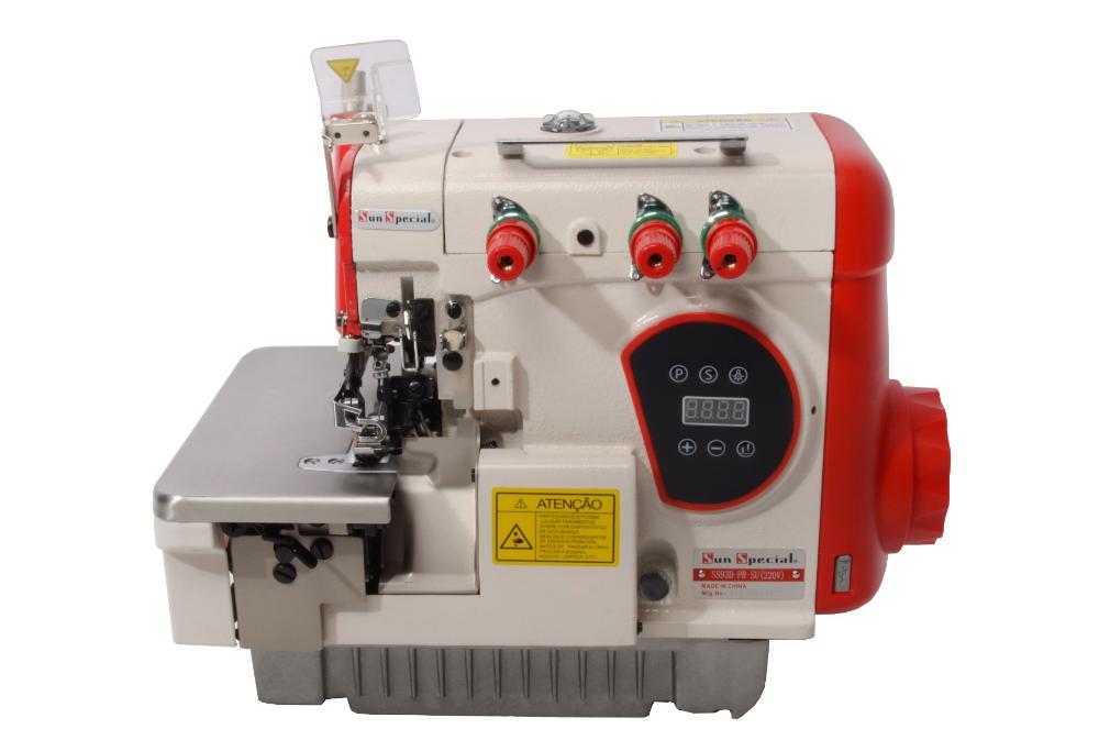 Máquina Costura Overlock Industrial Direct Drive Control Box Acoplado Cabeçote 220v SS93D-PR-SU - Sun Special