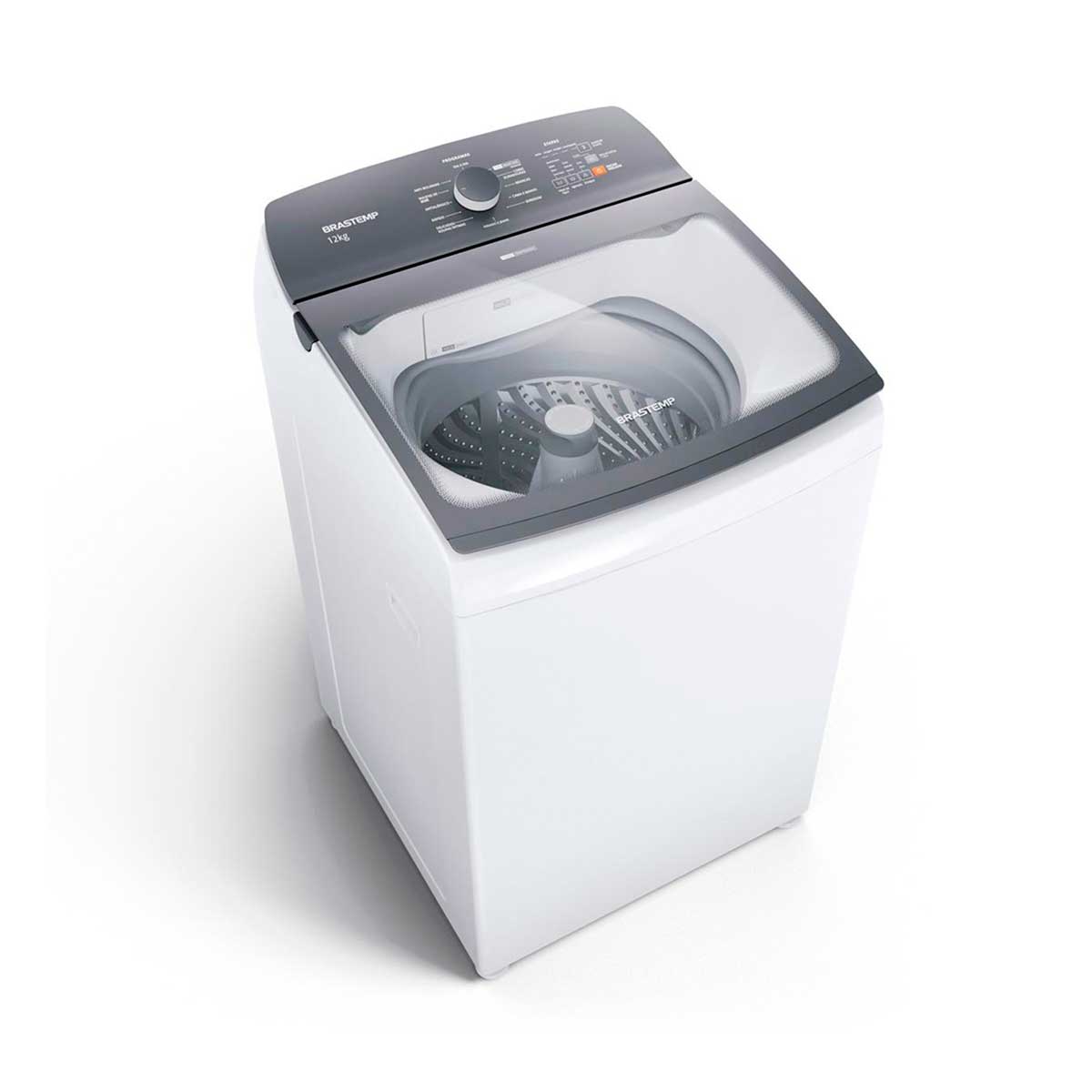 Máquina de Lavar Brastemp 12Kg branca com Ciclo Tira Manchas Advanced e Ciclo Antibolinha BWK12AB 220V