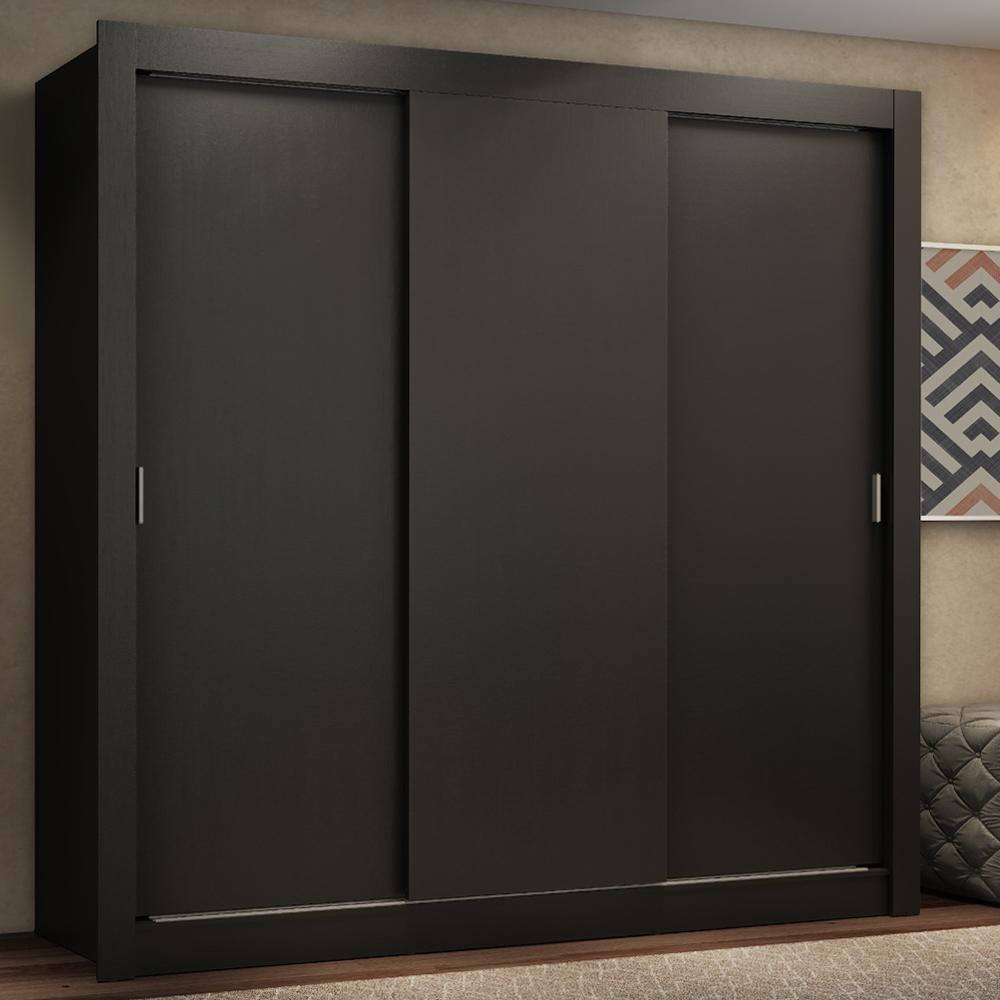 Guarda Roupa Casal Madesa Lyon Plus 3 Portas de Correr 4 Gavetas