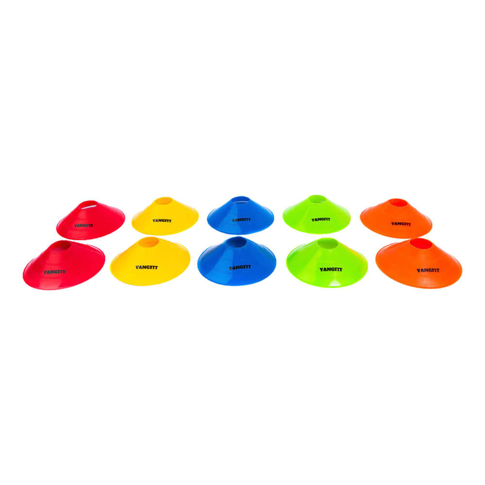 Kit Chapéu Chinês Cones Treino Funcional 10 unidades Yangfit
