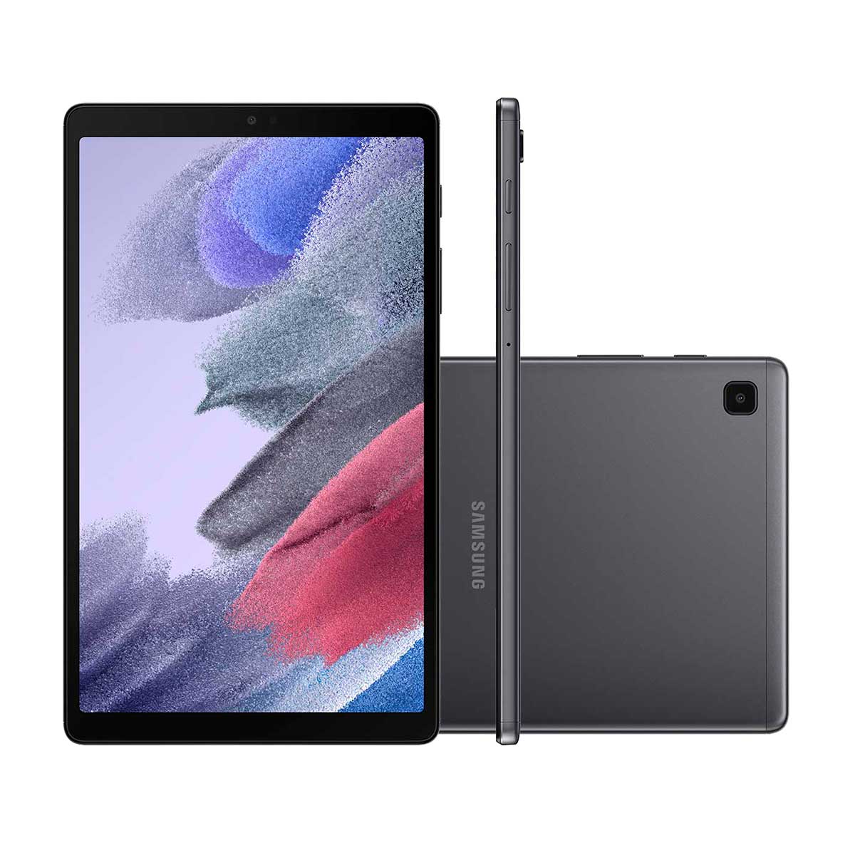 Tablet Samsung Galaxy A7 Lite SM-T220NZAUZTO grafite WiFi, 64GB, 4GB RAM, Tela Imersiva 8.7", Android 11