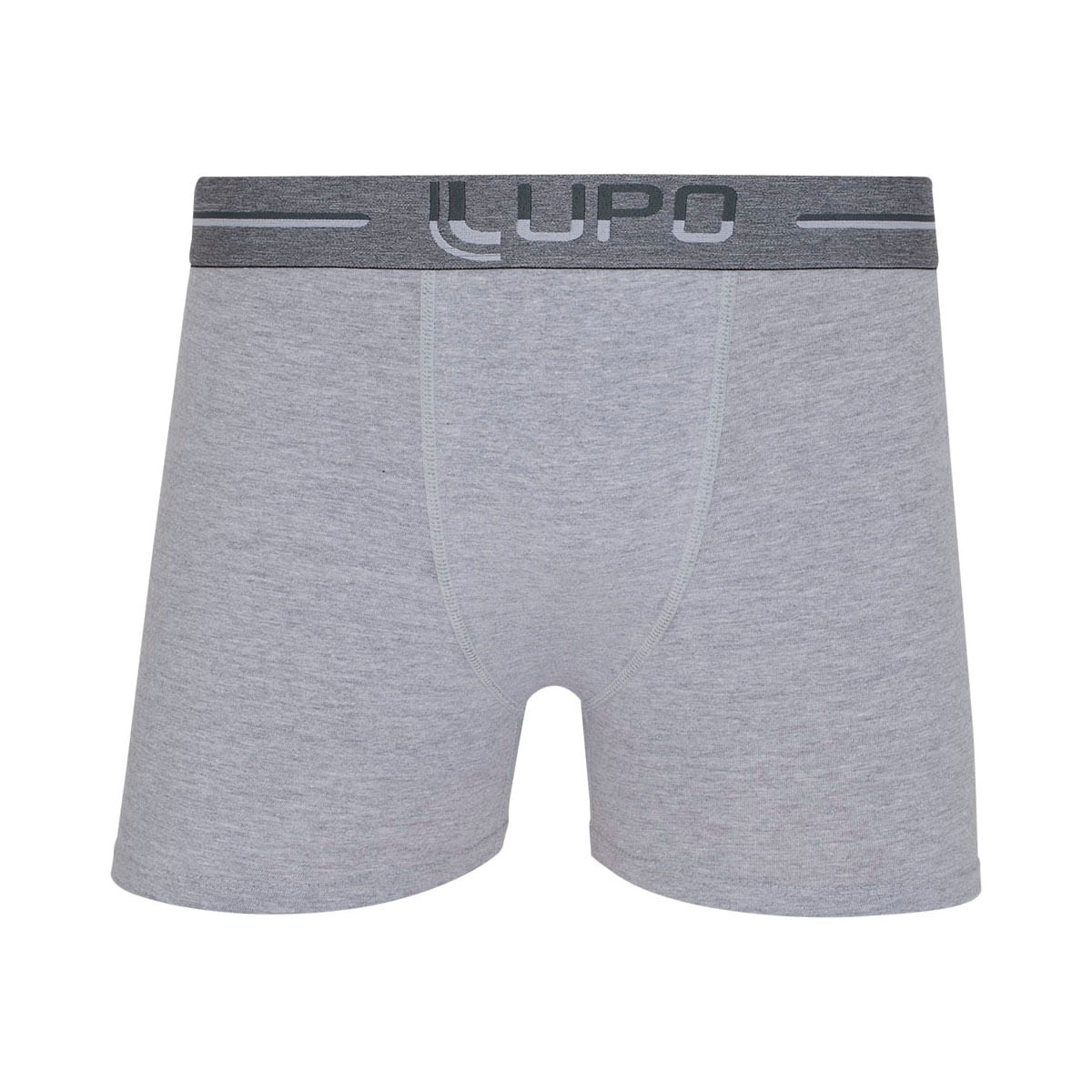 Cueca Boxer Cinza G Algodão Lupo