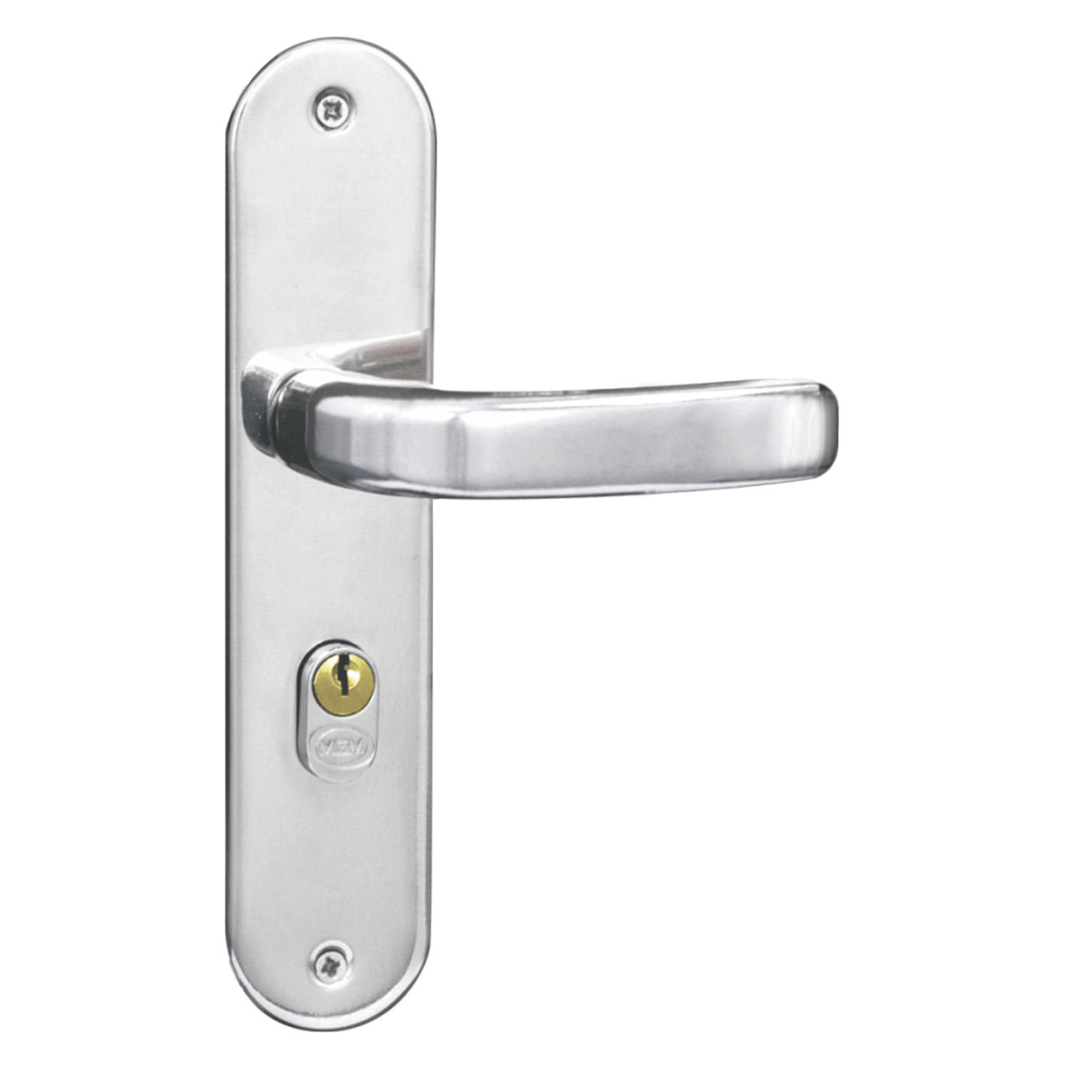 Fechadura Externa Espelho Aço 40mm MGM Stilo Cromado