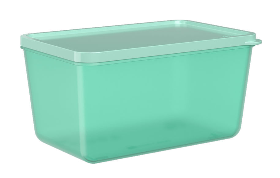 Pote 600ml Verde Elétrico Coza 17 x 9,3 x 7,4 cm - 600ml