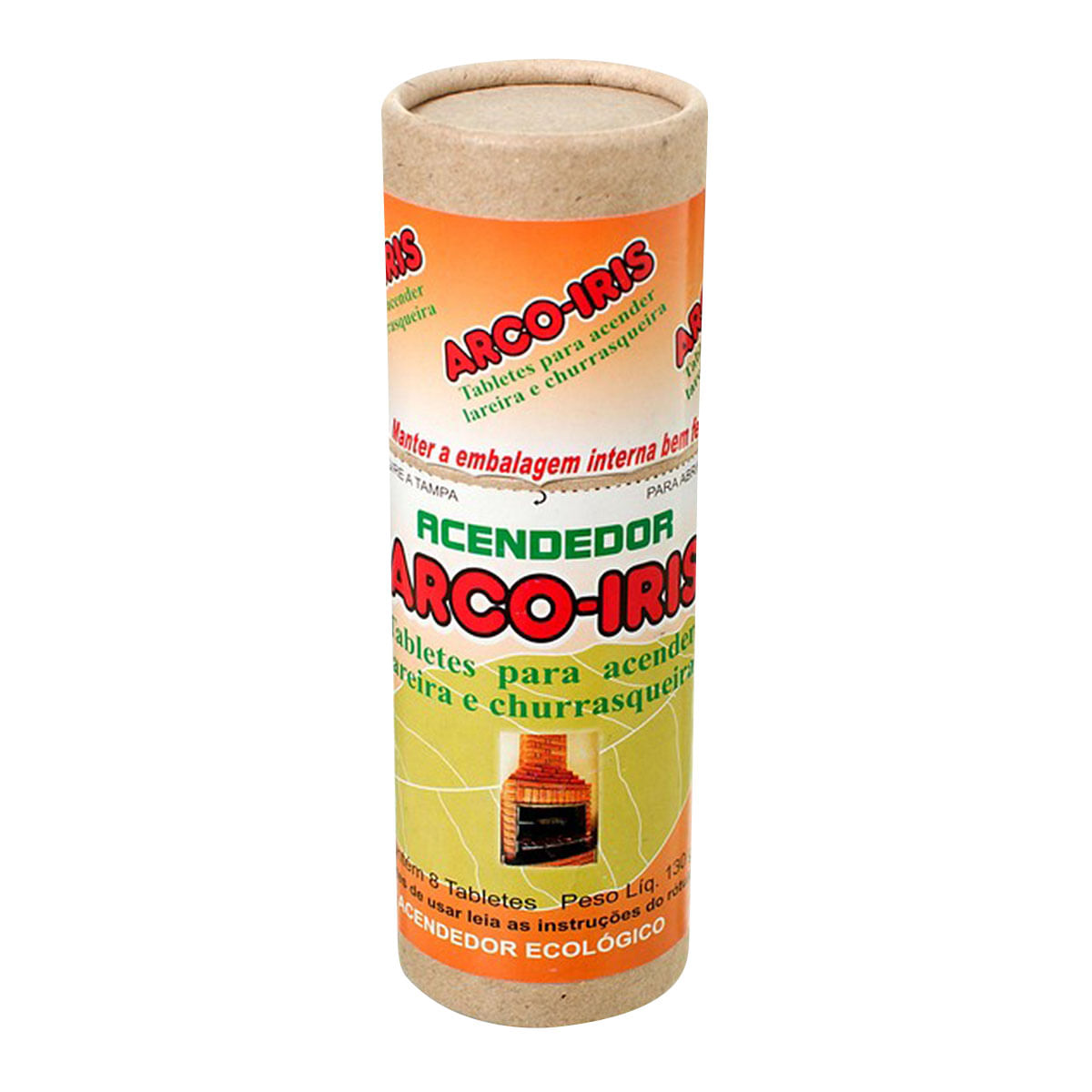 Acendedor em Tablete Arco àris 130g