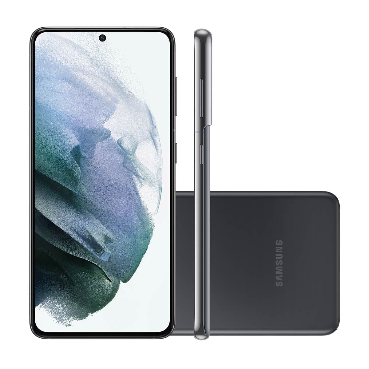Smartphone Samsung Galaxy S21 5G 128GB Cinza Tela 6.2â Cà¢mera Tripla 64MP Selfie 10MP Dual Chip Android 11