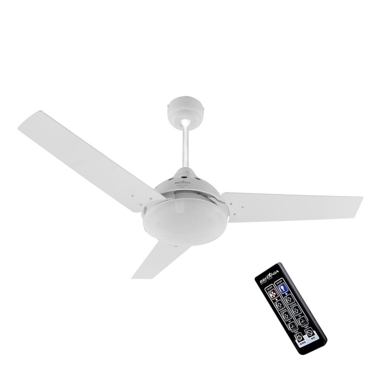 Ventilador de Teto Brità¢nia Cancun BVT02B com Controle Remoto 127V