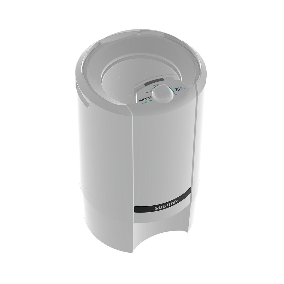 Centrà­fuga de Roupas 15kg Suggar CT1501BR com Desligamento Automático Branca 110V