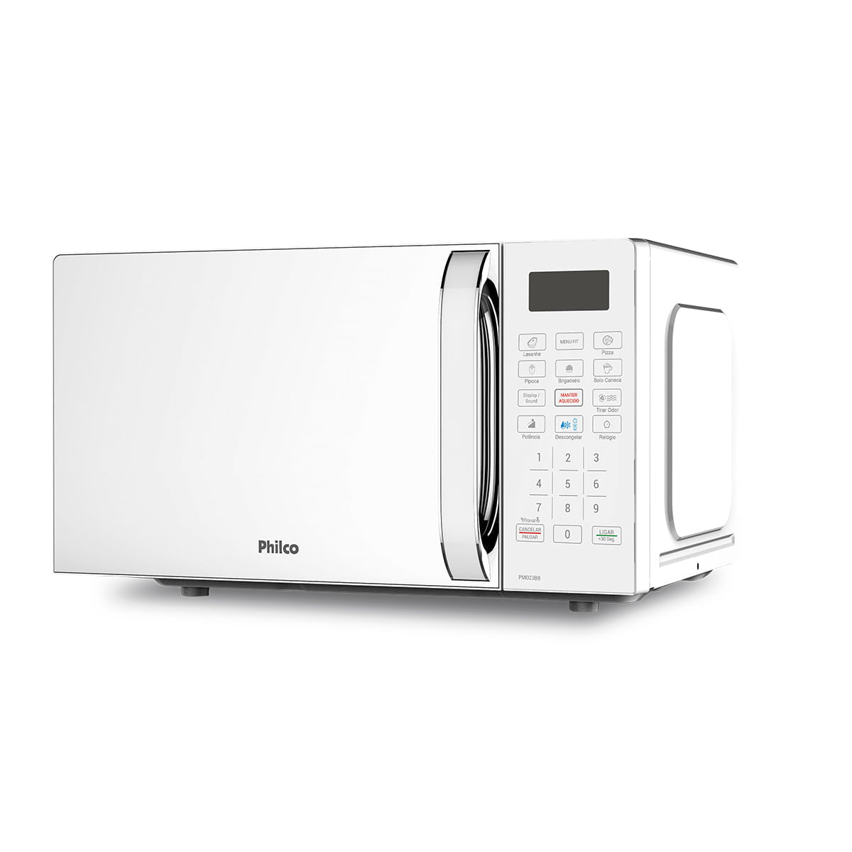 Micro-ondas Philco 20 Litros Multifunçàµes Limpa Fácil Branco PMO23BB â 220 Volts