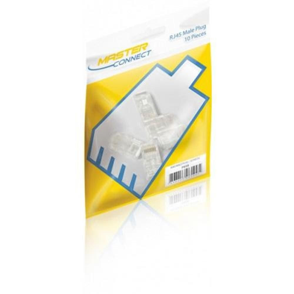 Conector RJ45 CAT5E Macho Embalagem com 10 Peças Master Connet